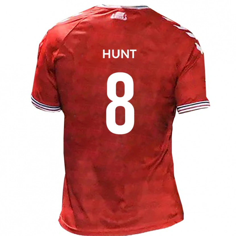 Danxen Kinderen Alex Hunt #8 Rood Wit Thuisshirt Thuistenue 2025/26 T-Shirt