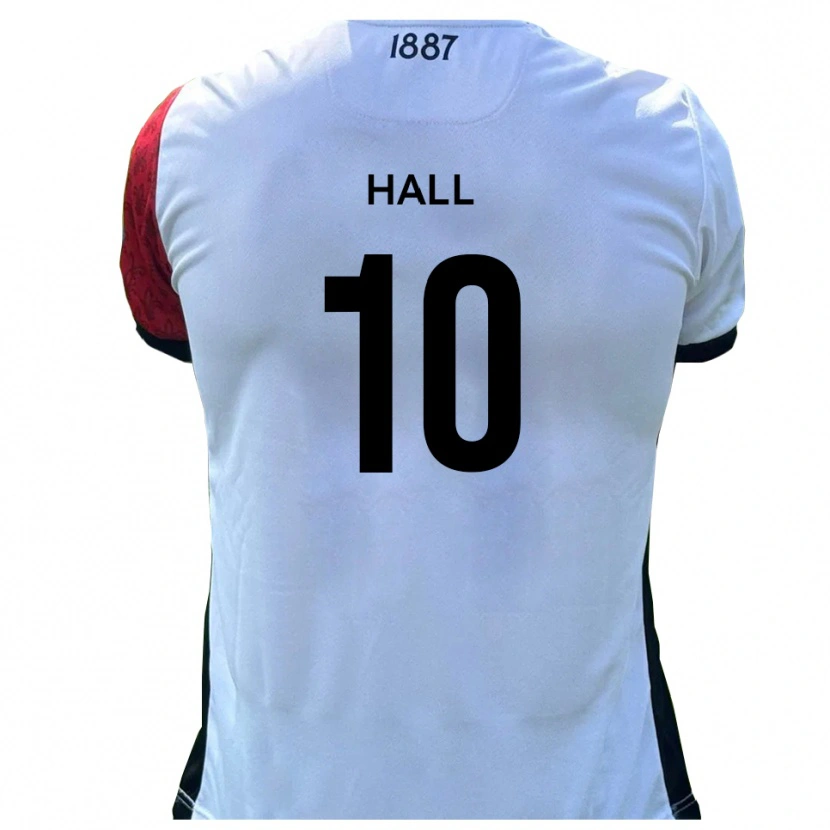 Danxen Kinderen Luke Hall #10 Rood Wit Thuisshirt Thuistenue 2025/26 T-Shirt