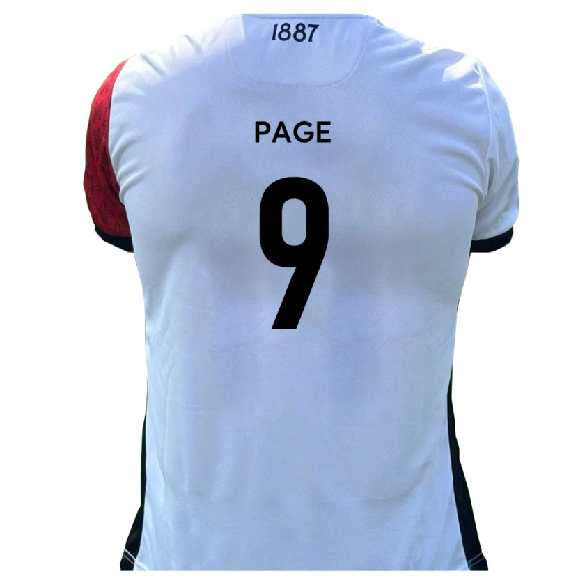 Danxen Kinderen Jalil Page #9 Rood Wit Thuisshirt Thuistenue 2025/26 T-Shirt