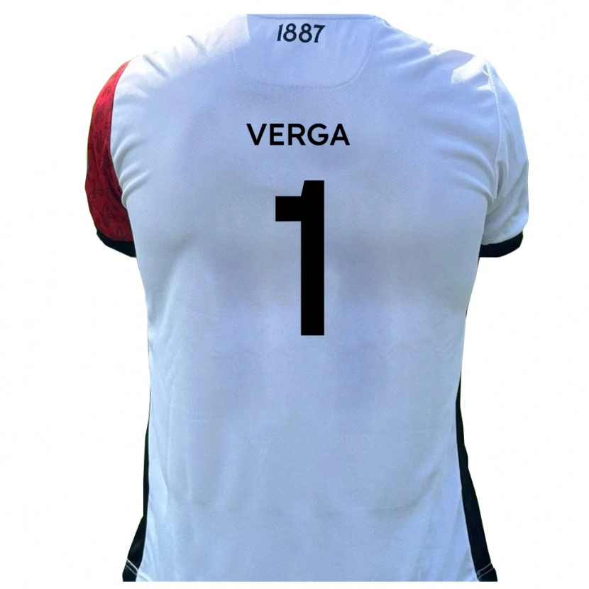 Danxen Kinderen Mikey Verga #1 Rood Wit Thuisshirt Thuistenue 2025/26 T-Shirt