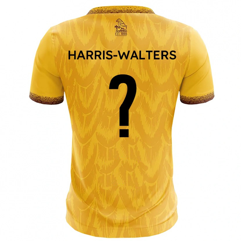 Danxen Kinderen Ilanna Harris-Walters #0 Geel Bruin Thuisshirt Thuistenue 2025/26 T-Shirt