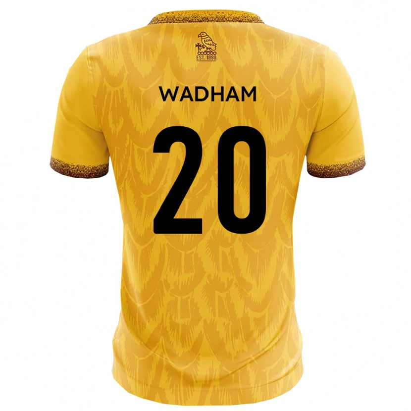 Danxen Kinderen Jack Wadham #20 Geel Bruin Thuisshirt Thuistenue 2025/26 T-Shirt