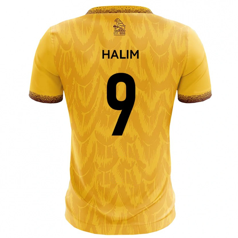 Danxen Kinderen Mehmet Halim #9 Geel Bruin Thuisshirt Thuistenue 2025/26 T-Shirt