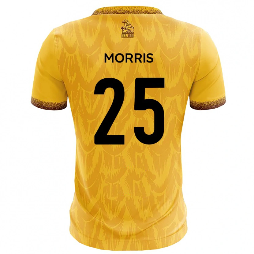 Danxen Kinderen Chad Morris #25 Geel Bruin Thuisshirt Thuistenue 2025/26 T-Shirt