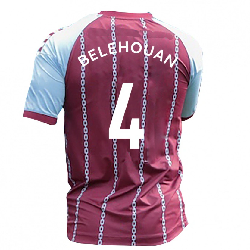 Danxen Kinderen Jean Belehouan #4 Hemelsblauw Roest Rood Thuisshirt Thuistenue 2025/26 T-Shirt