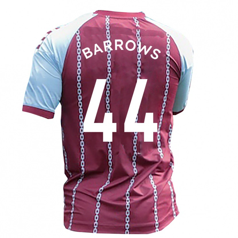 Danxen Kinderen Ross Barrows #44 Hemelsblauw Roest Rood Thuisshirt Thuistenue 2025/26 T-Shirt