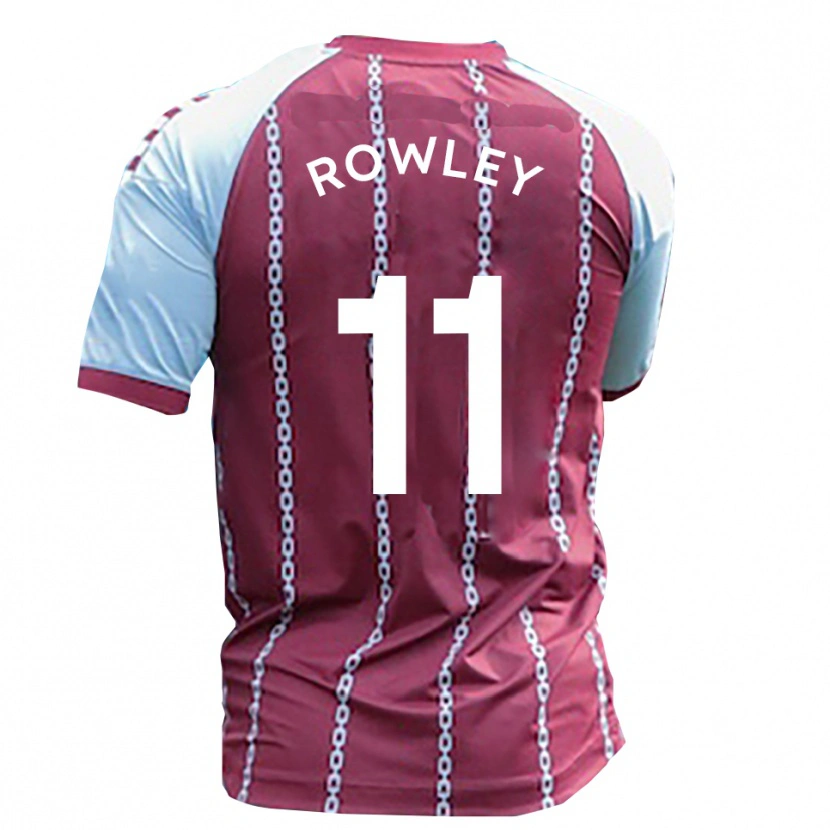 Danxen Kinderen Joe Rowley #11 Hemelsblauw Roest Rood Thuisshirt Thuistenue 2025/26 T-Shirt