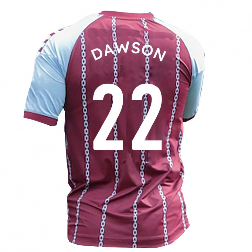 Danxen Kinderen Joey Dawson #22 Hemelsblauw Roest Rood Thuisshirt Thuistenue 2025/26 T-Shirt