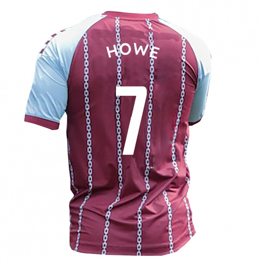Danxen Kinderen Declan Howe #7 Hemelsblauw Roest Rood Thuisshirt Thuistenue 2025/26 T-Shirt
