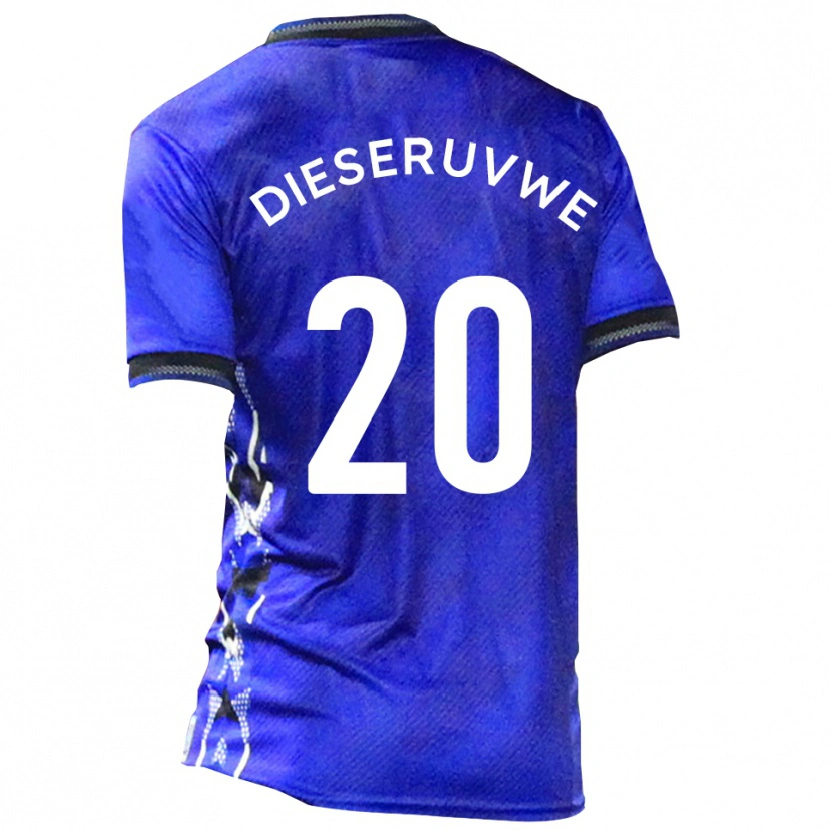Danxen Kinderen Emmanuel Dieseruvwe #20 Blauw Wit Thuisshirt Thuistenue 2025/26 T-Shirt