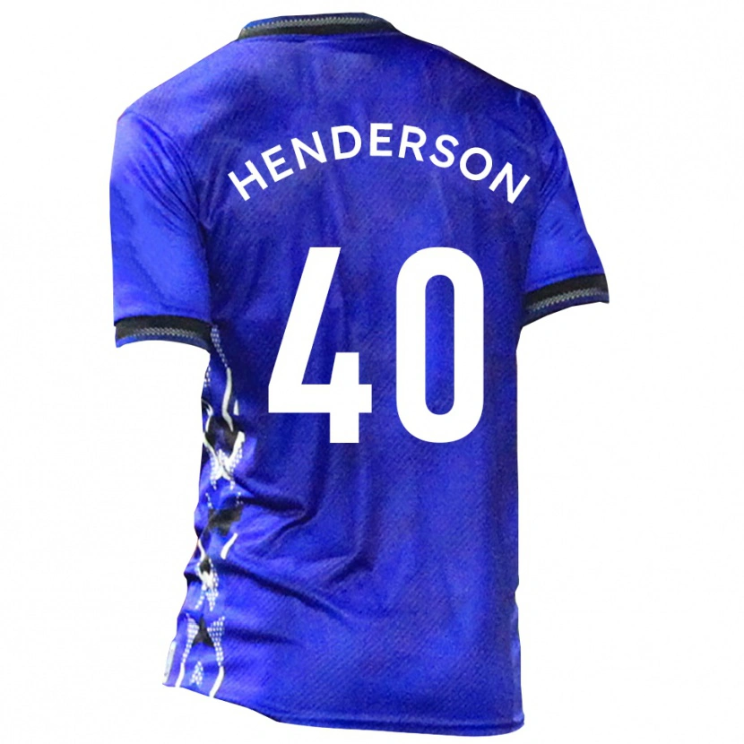 Danxen Kinderen Ian Henderson #40 Blauw Wit Thuisshirt Thuistenue 2025/26 T-Shirt