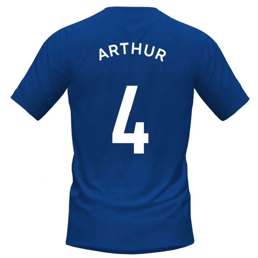 Danxen Kinderen Festus Arthur #4 Blauw Wit Thuisshirt Thuistenue 2025/26 T-Shirt