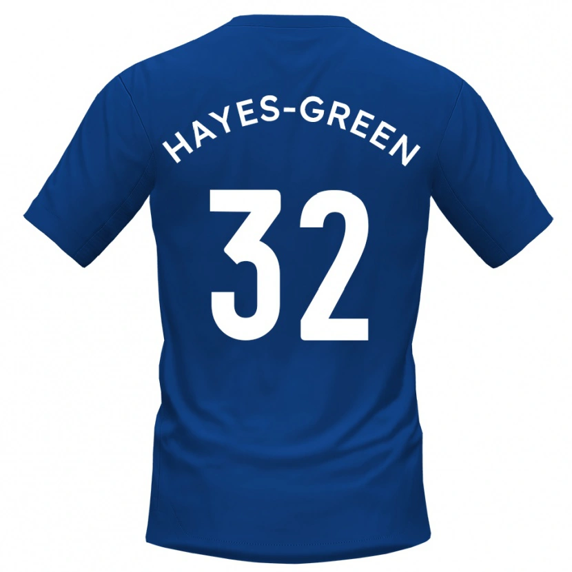 Danxen Kinderen Charlie Hayes-Green #32 Blauw Wit Thuisshirt Thuistenue 2025/26 T-Shirt