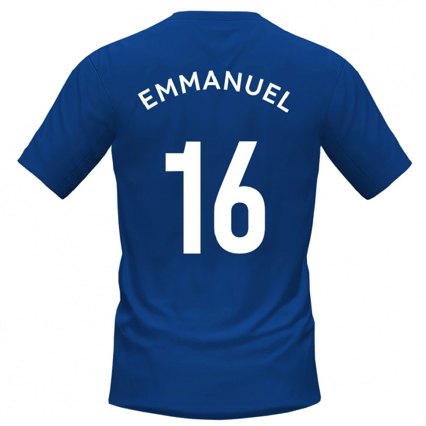 Danxen Kinderen Josh Emmanuel #16 Blauw Wit Thuisshirt Thuistenue 2025/26 T-Shirt