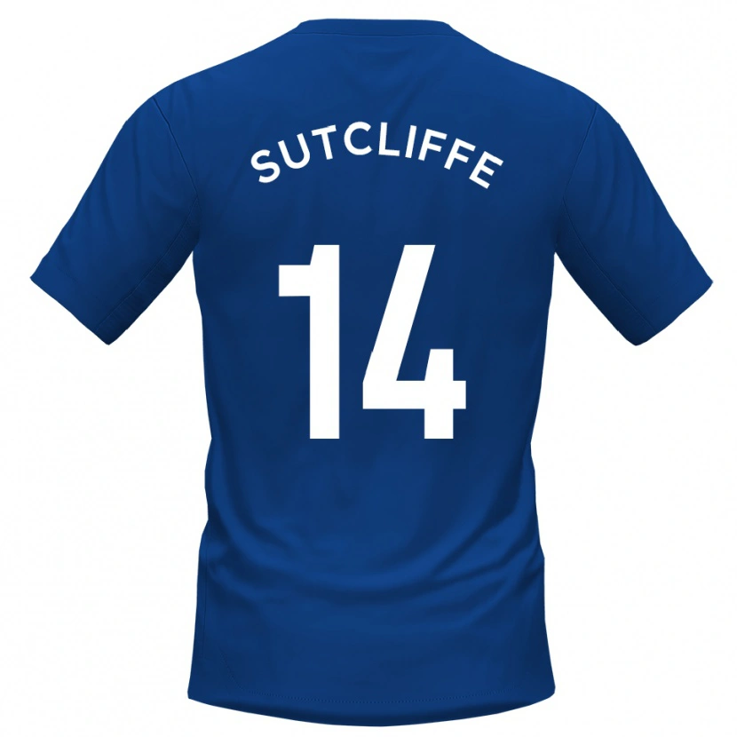 Danxen Kinderen Harvey Sutcliffe #14 Blauw Wit Thuisshirt Thuistenue 2025/26 T-Shirt