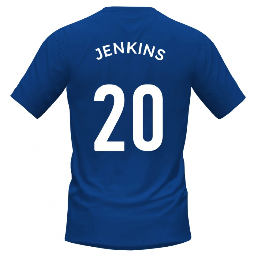 Danxen Kinderen Jack Jenkins #20 Blauw Wit Thuisshirt Thuistenue 2025/26 T-Shirt