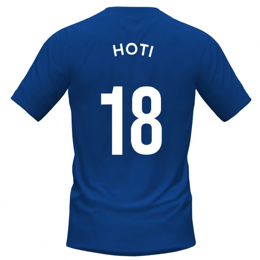 Danxen Kinderen Florent Hoti #18 Blauw Wit Thuisshirt Thuistenue 2025/26 T-Shirt