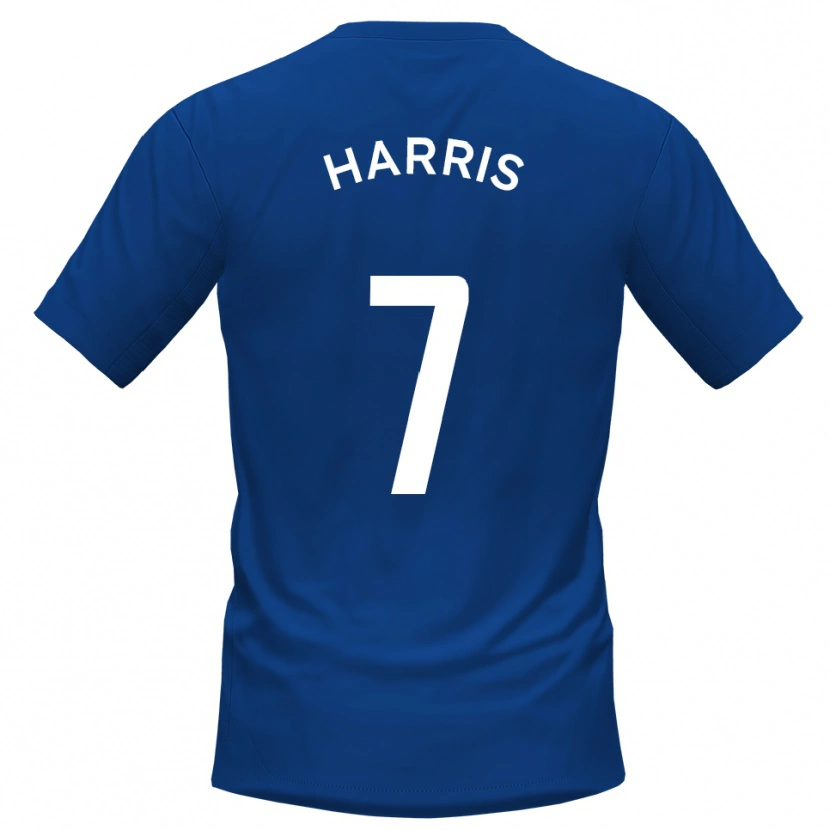 Danxen Kinderen Will Harris #7 Blauw Wit Thuisshirt Thuistenue 2025/26 T-Shirt