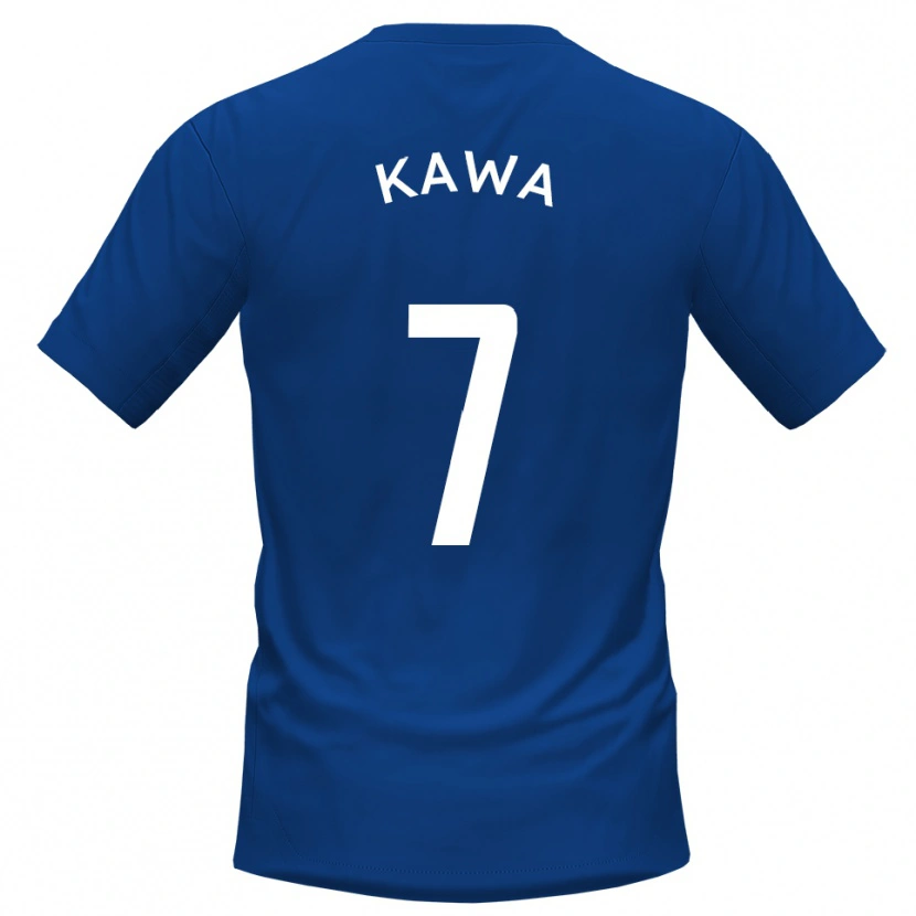 Danxen Kinderen David Kawa #7 Blauw Wit Thuisshirt Thuistenue 2025/26 T-Shirt