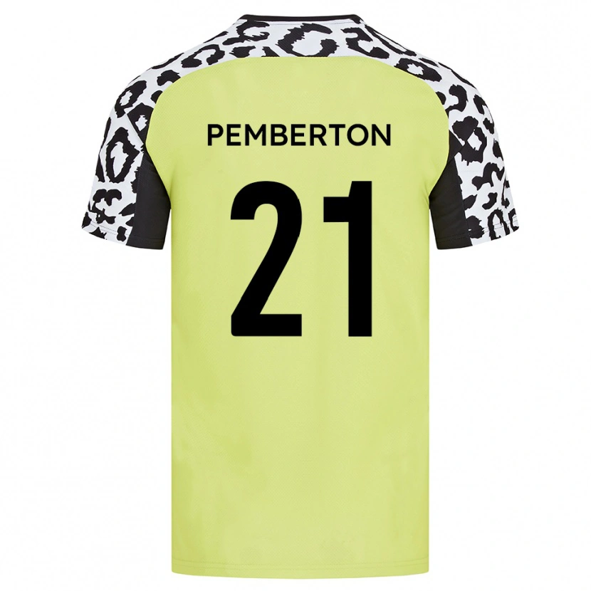 Danxen Kinderen Tre Pemberton #21 Fluorescerend Geel Thuisshirt Thuistenue 2025/26 T-Shirt