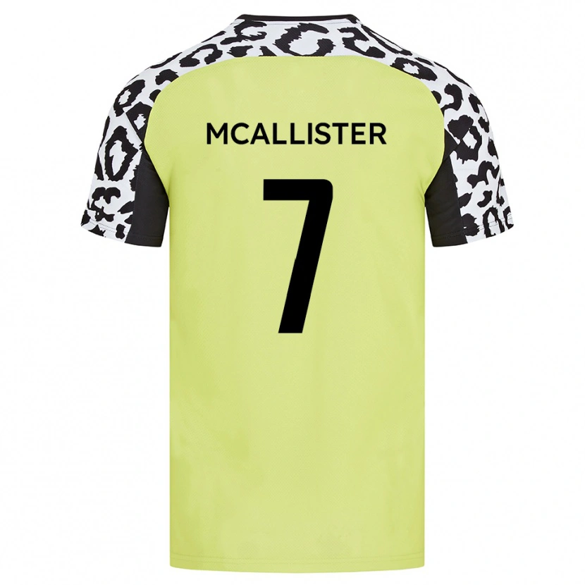Danxen Kinderen Kyle Mcallister #7 Fluorescerend Geel Thuisshirt Thuistenue 2025/26 T-Shirt