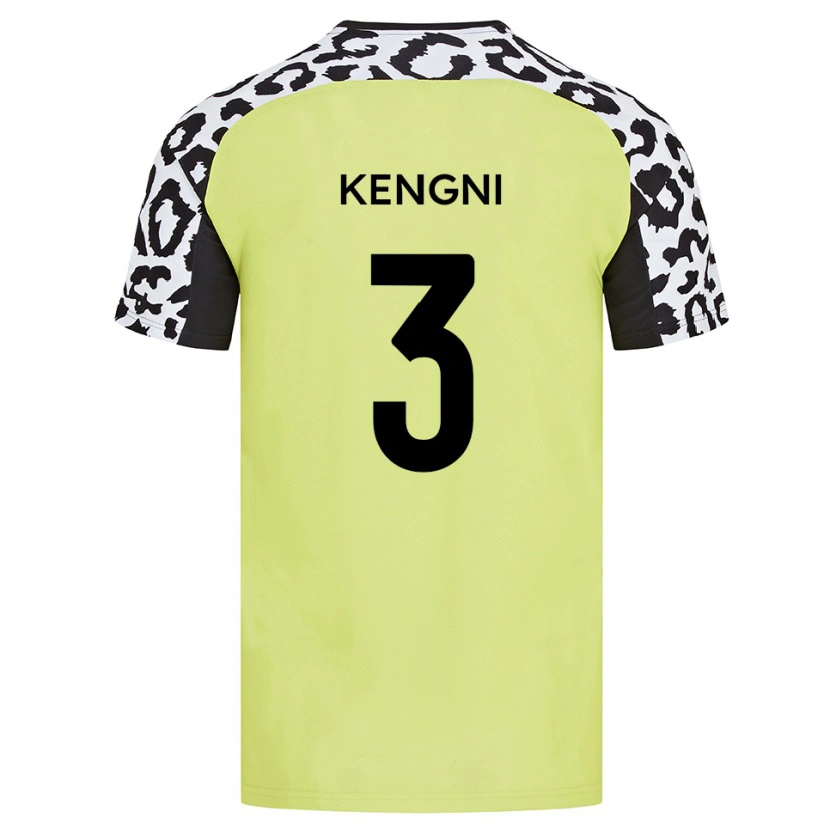 Danxen Kinderen Neil Kengni #3 Fluorescerend Geel Thuisshirt Thuistenue 2025/26 T-Shirt
