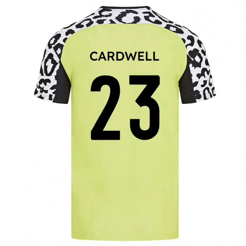 Danxen Kinderen Harry Cardwell #23 Fluorescerend Geel Thuisshirt Thuistenue 2025/26 T-Shirt