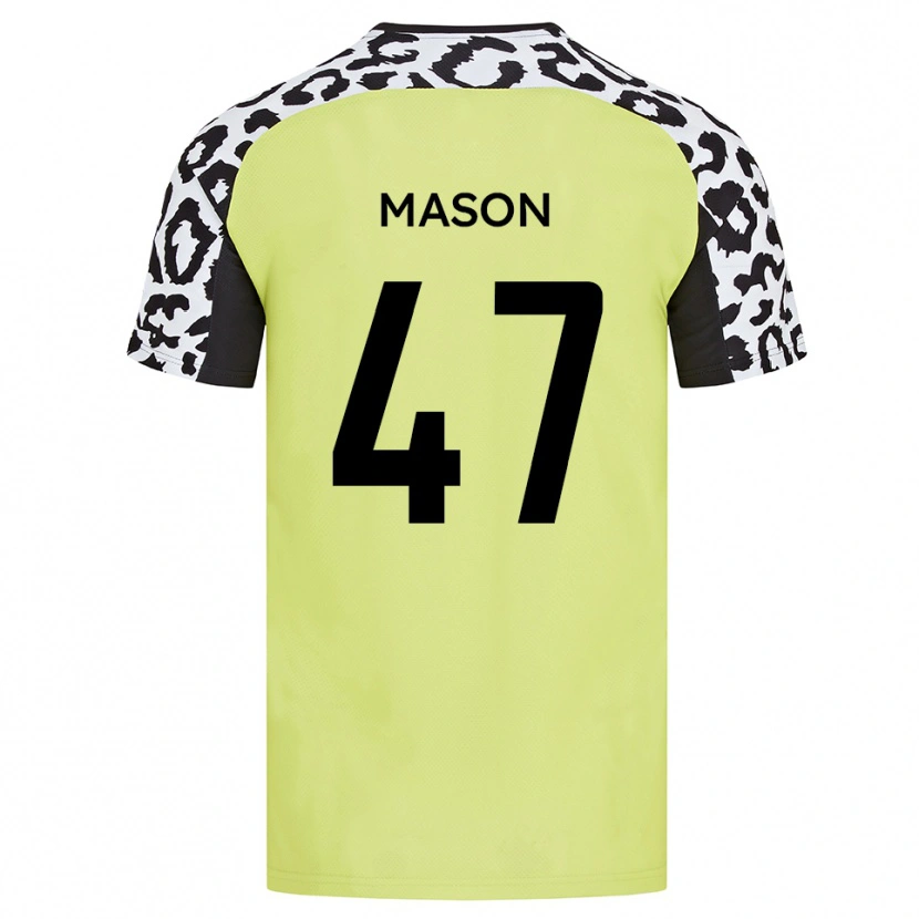 Danxen Kinderen Preston Mason #47 Fluorescerend Geel Thuisshirt Thuistenue 2025/26 T-Shirt