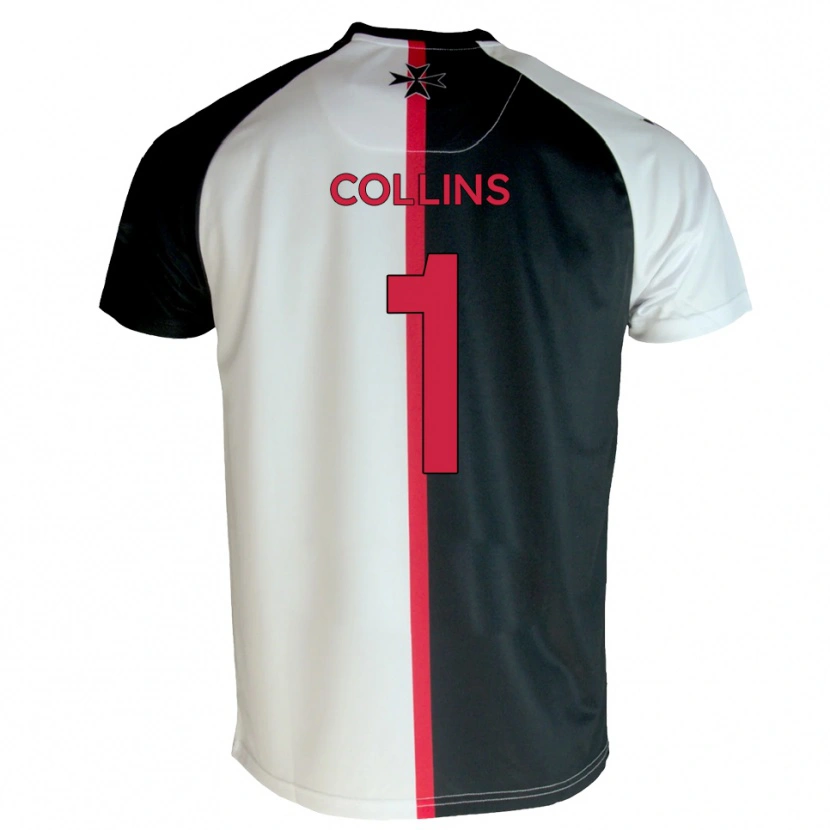 Danxen Kinderen Harvey Collins #1 Wit Zwart Thuisshirt Thuistenue 2025/26 T-Shirt