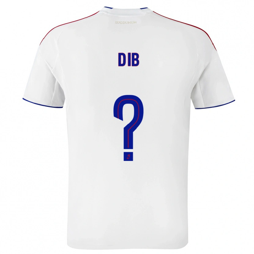 Danxen Kinderen Djibrail Dib #0 Wit Rood Thuisshirt Thuistenue 2025/26 T-Shirt