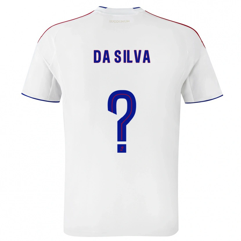 Danxen Kinderen Florent Da Silva #0 Wit Rood Thuisshirt Thuistenue 2025/26 T-Shirt