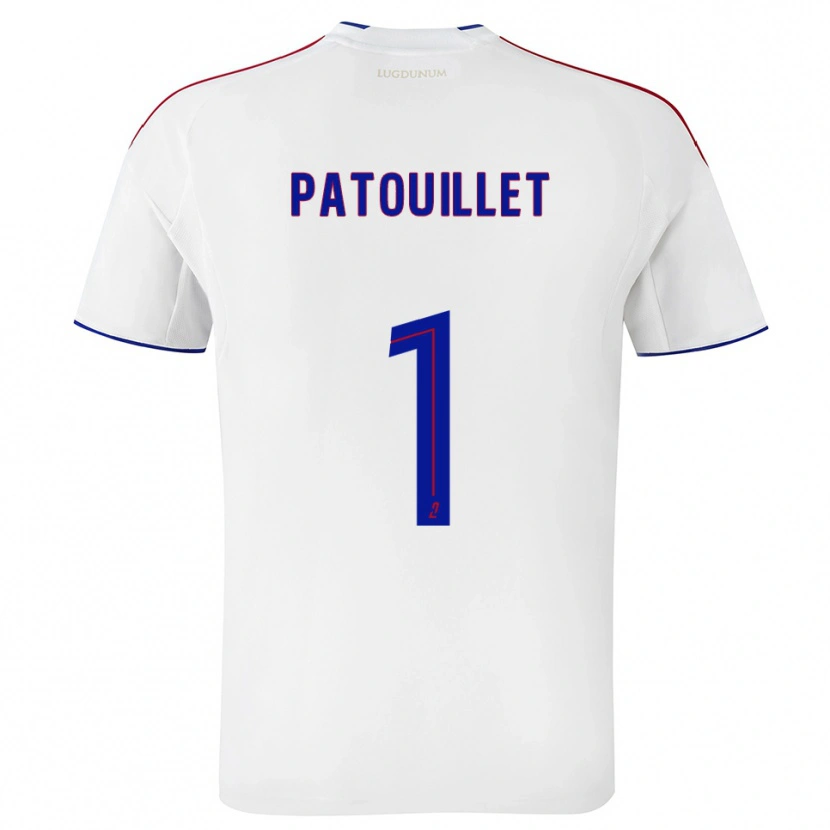 Danxen Kinderen Mathieu Patouillet #1 Wit Rood Thuisshirt Thuistenue 2025/26 T-Shirt