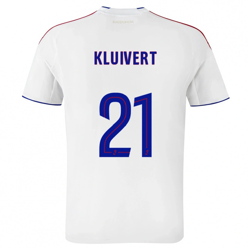 Danxen Kinderen Ruben Kluivert #21 Wit Rood Thuisshirt Thuistenue 2025/26 T-Shirt