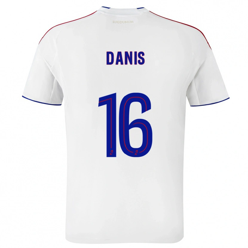 Danxen Kinderen Adrien Danis #16 Wit Rood Thuisshirt Thuistenue 2025/26 T-Shirt