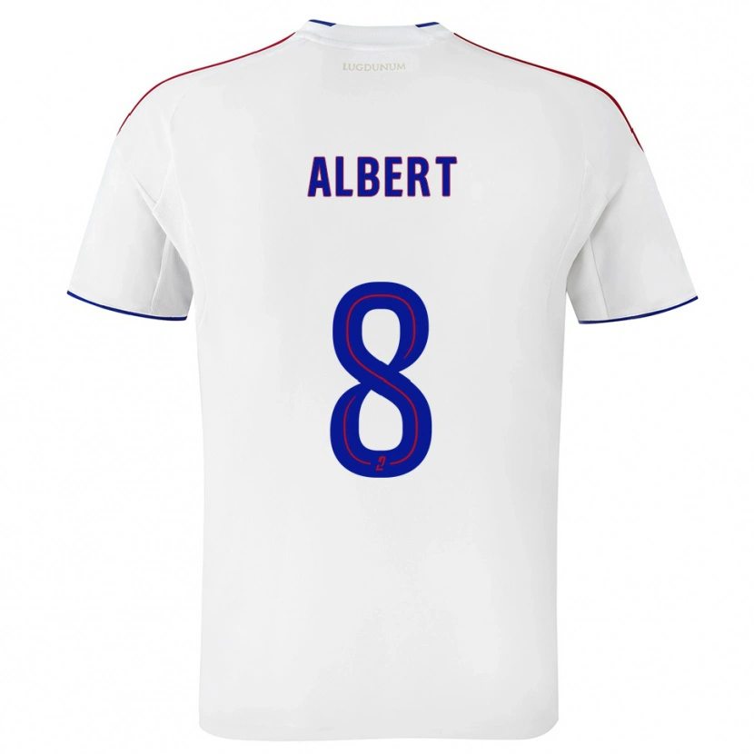 Danxen Kinderen Korbin Albert #8 Wit Rood Thuisshirt Thuistenue 2025/26 T-Shirt
