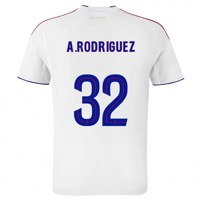 Danxen Kinderen Alejandro Gomes Rodríguez #32 Wit Rood Thuisshirt Thuistenue 2025/26 T-Shirt