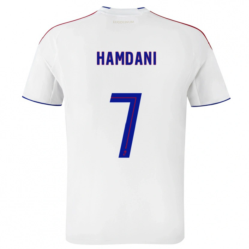 Danxen Kinderen Adil Hamdani #7 Wit Rood Thuisshirt Thuistenue 2025/26 T-Shirt