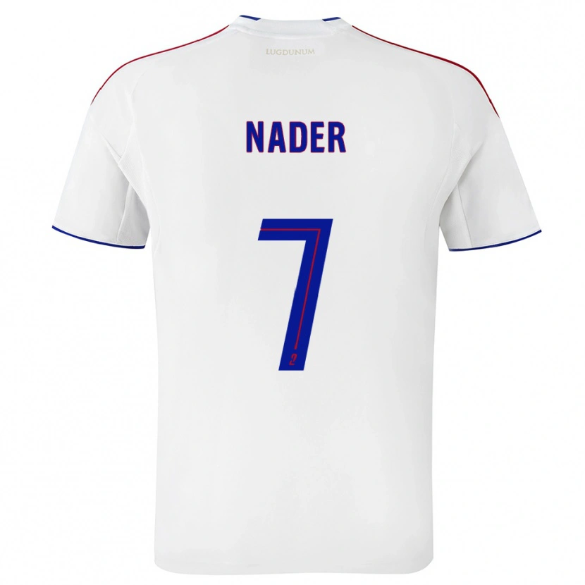 Danxen Kinderen Saad Nader #7 Wit Rood Thuisshirt Thuistenue 2025/26 T-Shirt