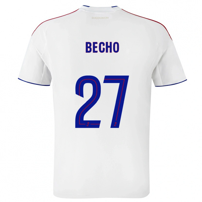 Danxen Kinderen Vicki Becho #27 Wit Rood Thuisshirt Thuistenue 2025/26 T-Shirt