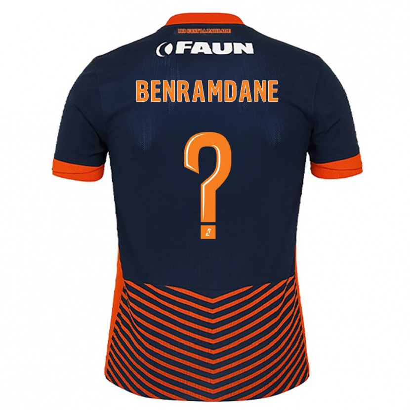 Danxen Kinderen Noam Benramdane #0 Middernachtblauw Oranje Thuisshirt Thuistenue 2025/26 T-Shirt