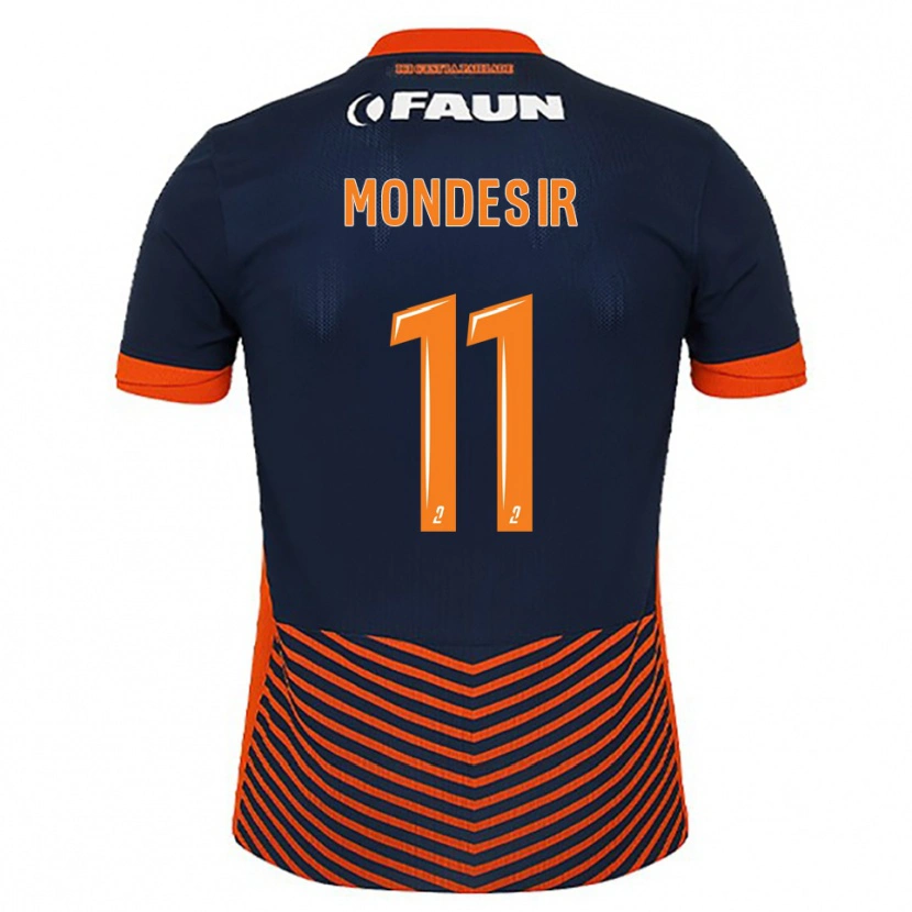 Danxen Kinderen Nérilia Mondésir #11 Middernachtblauw Oranje Thuisshirt Thuistenue 2025/26 T-Shirt