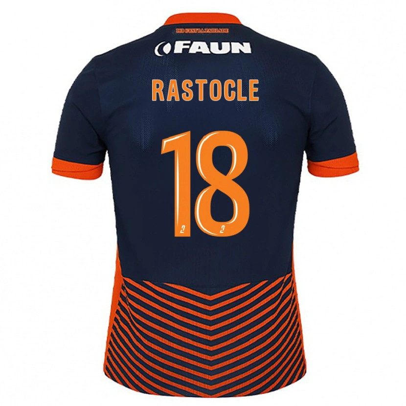 Danxen Kinderen Jade Rastocle #18 Middernachtblauw Oranje Thuisshirt Thuistenue 2025/26 T-Shirt