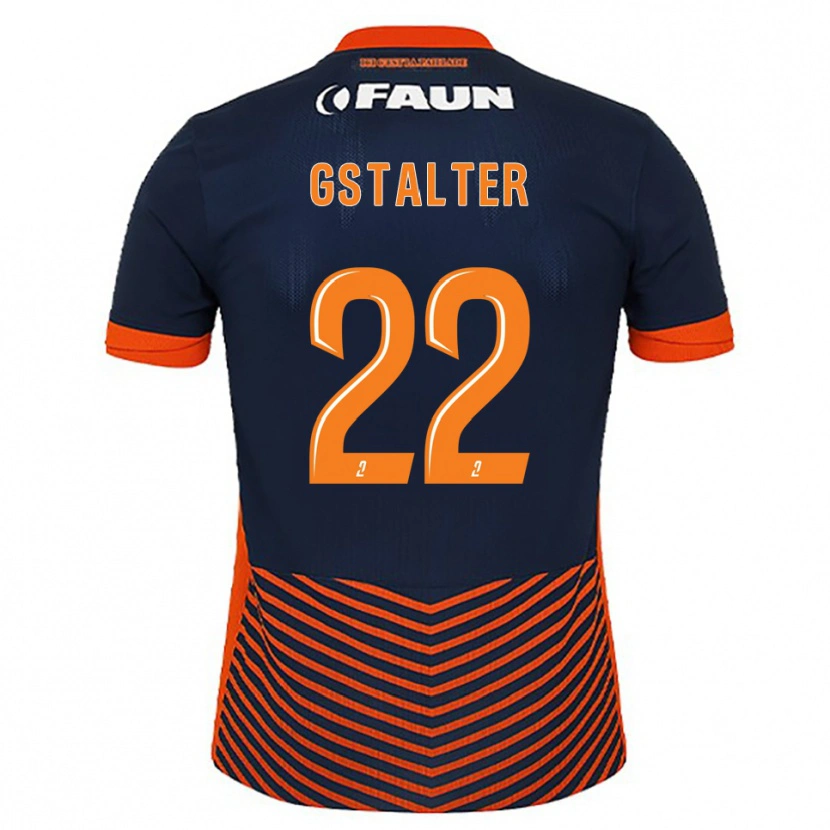Danxen Kinderen Lola Gstalter #22 Middernachtblauw Oranje Thuisshirt Thuistenue 2025/26 T-Shirt