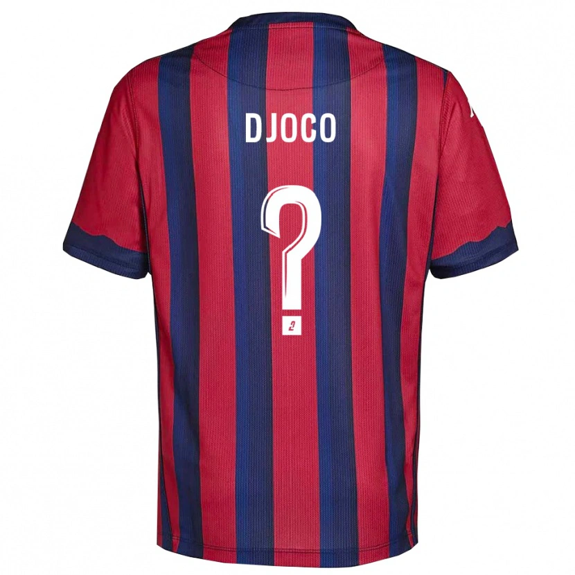 Danxen Kinderen Ouparine Djoco #0 Bourgondisch Marine Thuisshirt Thuistenue 2025/26 T-Shirt