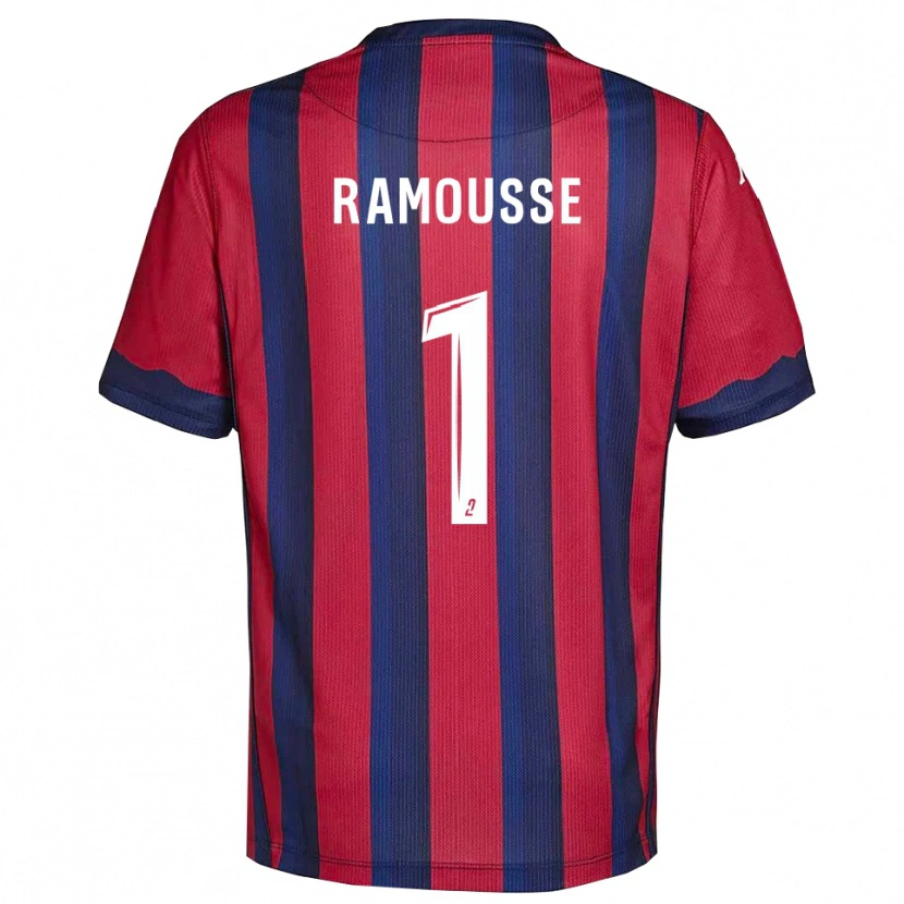 Danxen Kinderen Théo Ramousse #1 Bourgondisch Marine Thuisshirt Thuistenue 2025/26 T-Shirt