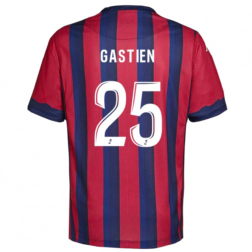 Danxen Kinderen Johan Gastien #25 Bourgondisch Marine Thuisshirt Thuistenue 2025/26 T-Shirt