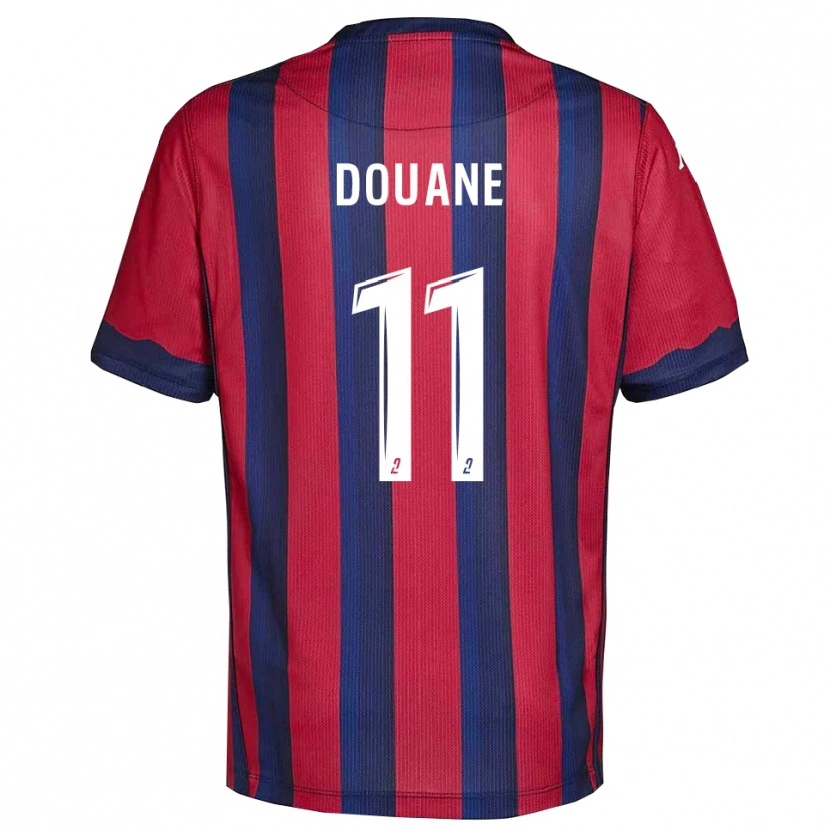 Danxen Kinderen Maïdine Douane #11 Bourgondisch Marine Thuisshirt Thuistenue 2025/26 T-Shirt