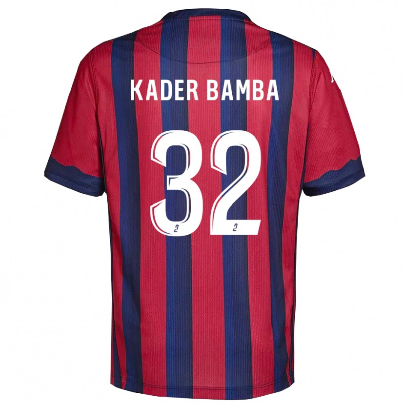 Danxen Kinderen Abdoul Kader Bamba #32 Bourgondisch Marine Thuisshirt Thuistenue 2025/26 T-Shirt
