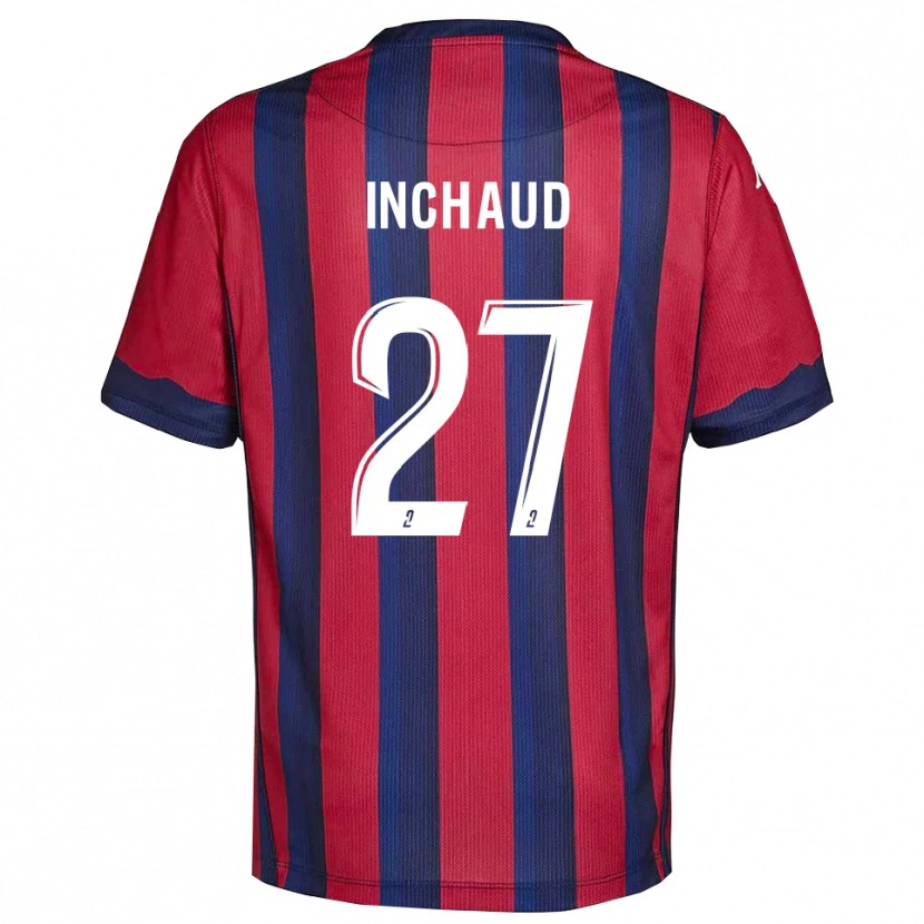 Danxen Kinderen Marks Inchaud #27 Bourgondisch Marine Thuisshirt Thuistenue 2025/26 T-Shirt