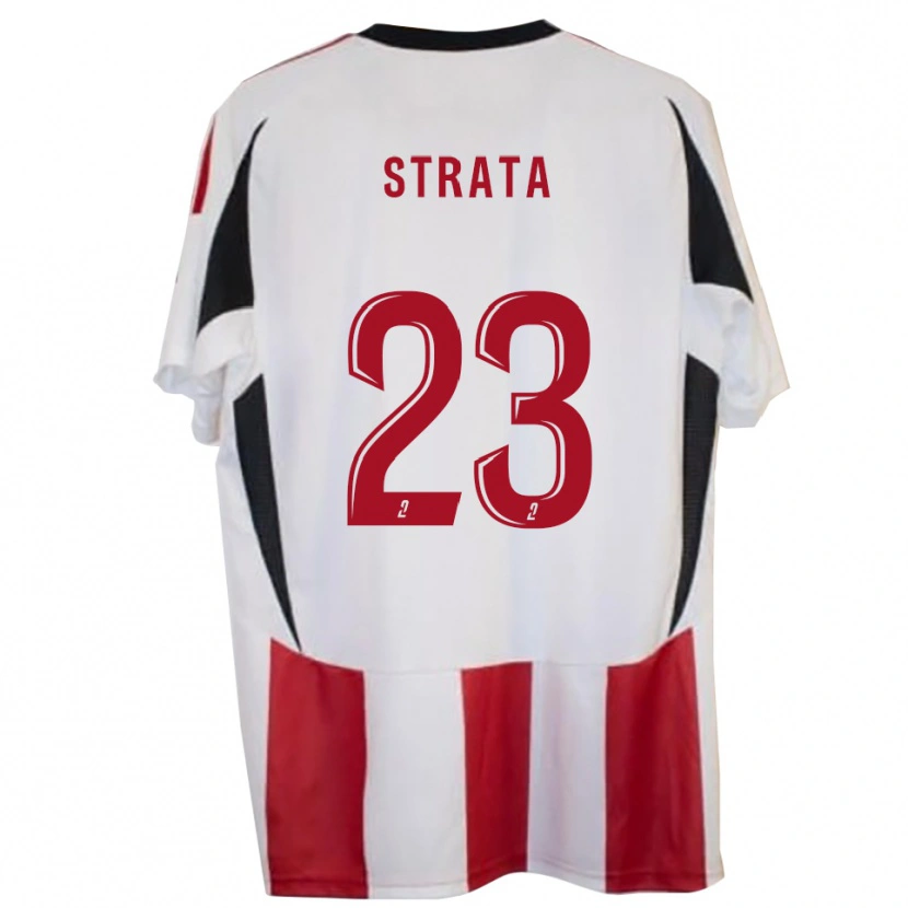 Danxen Kinderen Tony Strata #23 Rood Blauw Thuisshirt Thuistenue 2025/26 T-Shirt